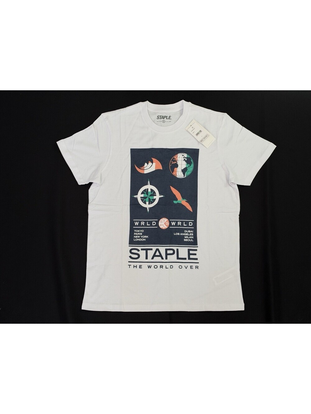 Staple New With Tags The World Over Shirt Size Small- White